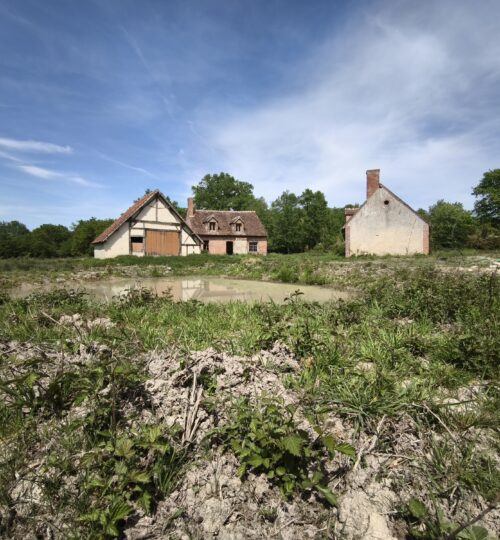 Corp de ferme à restaurer sur 8 hectares de terrain environ